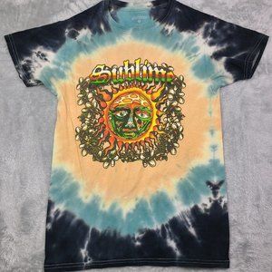 Sublime Sun Face Logo Men's Tie Dye‎ T-Shirt Size Small Urban Outfitters
